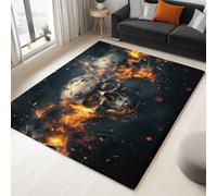 Area Rugs Fantasy - Tappeto con stampa di buchi neri, per soggiorno e camera da letto, antiscivolo, morbido e confortevole, perfetto per pavimenti in legno, 60 x 110 cm, blu nero