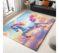 Area Rugs Tappeto fantasia Architettura Crow 140 x 200 cm, morbido e lavabile, design moderno, antiscivolo, per soggiorno, camera da letto, cucina, ufficio