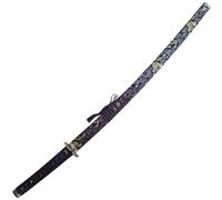 Area Shopping Katana Spada Giapponese in Plastica Blu per Arredamento