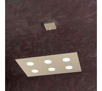 AREA SOSPENSIONE 6 LUCI SABBIA 1127-S6 R-SA