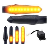 Area1 Frecce LED Moto Omologate E con Effetto Scorrimento, Set 2 Pezzi M8 + Relè LED - Compatibili con KTM 790 Duke, 390 Duke, 690 SMC/R, MT-07, MT-09, MT-125, Z900, Z650, Z500, Z125, CMX, CB