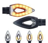 Area1 Indicatore di direzione a LED per moto, compatibile con Ducati Streetfighter 848, 1098, S/ST2/ST3, S (omologato elettronico/2 pezzi) (V1)