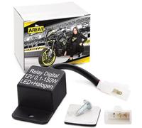 Area1 Relè lampeggiante LED indipendente dal carico/digitale adatto per Kawa.VN 1600, VN 1700, VN 2000, VN 900 Custom Classic, VN 750 Vulcan, VN15, VN 1500 Classic Tourer Drifter Mean Steak