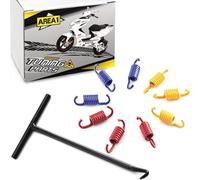 Area1 Set di 3 molle per frizione + gancio a molla, strumento di montaggio per frizione da 110 mm, 50 cc, scooter a 2 tempi, compatibile con Explorer AGM Nova Motors Longija Mawi Sprint Tauris Benero