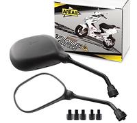 Area1 Set di specchietti per scooter (destra+sinistra) ATV Quad specchio retrovisore M8 M10 destra/sinistra, adatto per Baotian BT49QT Rex AGM-Motors Nova Motors Benzhou ATU Explorer Flech Tech Yiying