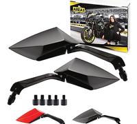 Area1 Set di specchietti retrovisori compatibile con FZ6, 600, FZ6 NS 600, FZ6 S2 600 (V37)