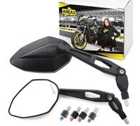 Area1 Set specchietti per moto (destra + sinistra) con certificazione E, 2 filettature destre M10 compatibili con Mondial (NB1V1)