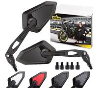 Area1 Set Specchietti Retrovisori M8+M10, Omologati E - Compitbil con GRS 125 150 600 / KSR Code 125 150 200 (V39)
