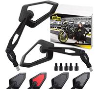 Area1 Set Specchietti Retrovisori M8+M10, Omologati E - Compitbil con Luxxon Cruiser Eco Emily F18 Jackfire RY7 (V62)