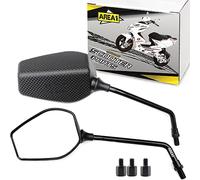 Area1 Set Specchietti Retrovisori M8+M10, Omologati E - Compitbil con Speedfight 4 Speedfight 3 Speedfight 2 (V44)
