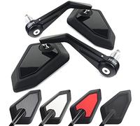 Area1 Specchietti Moto Omologati, Specchietti Manubrio Retrovisori Laterali per Moto Universale Specchio 7/8" 22mm compatibili con