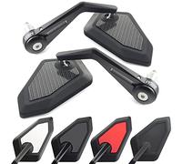 Area1 Specchietti Retrovisori Moto Universali da Manubrio, Coppia Omologata E - Compatibili con Duke SMC/R MT07 MT09 MT125 Z900 Z650 Z500 Z125 CMX 500 SV650 GSXS GSF Bandit R12 S1000 Tuono Scrambler