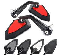 Area1 Specchietti Retrovisori Moto Universali da Manubrio, Coppia Omologata E - Compatibili con Duke SMC/R MT07 MT09 MT10 Z900 Z500 Z125 CMX 500 Hornet SV650 XSR F900R M1000R/XR Brutale Street Triple