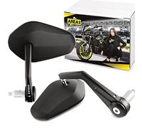 Area1 Specchietti retrovisori universali per moto, coppia, omologati, ad esempio per Duke SMC/R MT07 MT09 MT125 Z900 Z650 Z500 Z125 CMX CB 500 Hornet SV650 GSXS GSF Bandit R12 S1000 Tuono RnineT