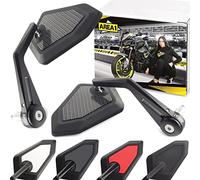 Area1 Specchietto retrovisore per moto CNC compatibile con Partner, Arn, Speed, Flash, Outlook, K2, Silverblade (V58 Carbon)