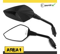 Area1 Specchio Set Di Specchi Per Scooter Con Filettatura M8 E M10 (V34)