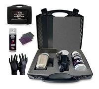 AREABOXES Kit Ripristino Fari Auto con POLIMERO Liquido. Kit Completo di Polimeri Rapido E Semplice, Tutto Il Cecessario per Ripristinare i Tuoi Fari Completamente Come Nuovi. (PRO-Kit)