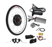 Areao Kit di conversione Ebike anteriore da 26 pollici, 48 V, 1000 W, con ingranaggio, 55 km/h, 450 rpm, kit di conversione per bicicletta elettrica