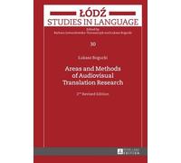 Areas and Methods of Audiovisual Translation Research (Copertina rigida)