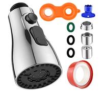 Areatore per Rubinetti 360° Girevole Rubinetto da Cucina Testa a Spruzzo 3 Modalità Adattatore Rubinetto Cucina Acqua Lavandino G1/2 Universale Lavelli da Cucina Bagno