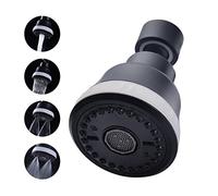 Areatore Rubinetto Nero 360° Gradi con 4 Modalità, Rompigetto Rubinetto Cucina Nero, Prolunga Rubinetto Cucina Con Risparmio Idrico E Filtro, Doccetta per lavandino Cucina