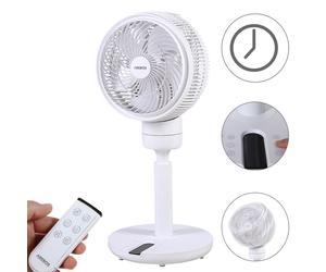 AREBOS 3D Ventilatore da pavimento Circolatore d'aria Stand Fan Wind Machine 55W