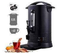 Arebos Pentola Bollitore 8,8 L 950 W | Dispenser Acqua Calda Vin Brulè Caffè Tè | Distributore Elettrico Bevande Calde con Rubinetto