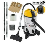 AREBOS Aspirapolvere industriale 5in1 1300W 30L avec et sans sac Giallo