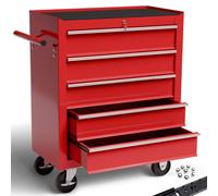 AREBOS carrello da officina portautensili cassettiera mobile con 7 cassetti