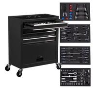 AREBOS Carrello Degli Attrezzi Con 4 Cassetti Carrello da Officina con Utensili
