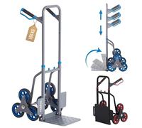 AREBOS Carrello per scale Carrello per sacchi Carrello per trasporto 150 kg