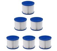 AREBOS Cartuccia filtrante Spa Whirlpool | Filtro per Piscina Compatibile con Piscine Spa | Filtro di Ricambio per Piscine gonfiabili | Lavabile | Filtro per Vasca idromassaggio | 6 Pezzi