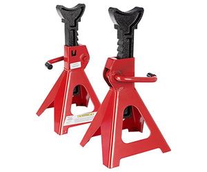 Arebos Cavalletti 3 tonnellate abstellbock Cavalletti Cric martinetto idraulico Attrezzo