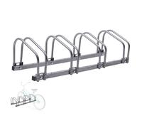 AREBOS Cavalletto per biciclette Garage per biciclette per 4 biciclette