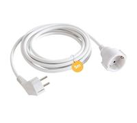 Arebos Cavo di prolunga | Prolunga Schuko | IP20 Indoor | Cavo in plastica | 5 m / 1,5 mm² | Bianco