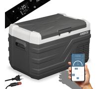 Arebos compressore cool box 26 litri | congelatore elettrico con APP e controllo intelligente | congelatore mobile con connessione USB | fino a -20 °C | 12/24 V 230V | termobox per auto e campeggio