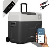 AREBOS compressore cool box con ruote 47 L frigorifero per auto APP freezer box [EEK: D]