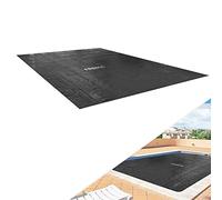 Arebos Copertura Solare per Piscina | Copertura Solare Quadrata Ø 4,5 x 2,2 m | 120 µm | Riscaldamento della Piscina per Il Riscaldamento dell'Acqua | Nero