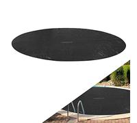 Arebos Copertura solare per piscina rotonda Ø 3,66 m Nero | Spessore 120 µm | Tagliabile per adattarsi | Mantiene e riscalda l’acqua della piscina