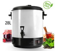 AREBOS Cuocitore per conserve 2500W 28L con termostato e protezione sicurezza XL