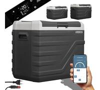 Arebos Frigorifero con compressore da 43 litri | congelatore elettrico con controllo app per refrigerare, congelare e mantenere caldo | frigorifero fino a -20°C | frigorifero per auto con porta USB,