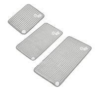 Arebos Heating Pad con spegnimento automatico e protezione contro il surriscaldamento | Pad elettrico riscaldante 6 livelli di temperatura | 45 x 85 cm | incl. LED - telecomando | Grigio