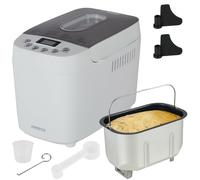 AREBOS Macchina per il Pane 1500g 15 Programmi Automatica LCD Timer 850W Bianca