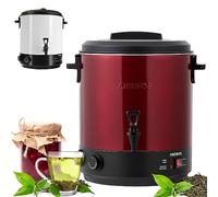 Arebos Pastorizzatore per Conserve 28 L | Pentola Conserve | Cuocitore | con timer, termostato e protezione surriscaldamento | 30-110 °C | sterilizzatore barattoli conserve | vin brulé | rosso