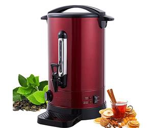 Arebos Pentola Bollitore 8,8 L 950 W | Dispenser Acqua Calda Vin Brulè Caffè Tè | Distributore Elettrico Bevande Calde con Rubinetto | Temperatura Impostabile 30-110 °C
