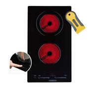 AREBOS Piano Cottura in Vetroceramica Autosufficiente con Sensore Touch 3200 W
