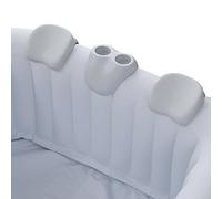 Arebos Poggiatesta Piscina Idromassaggio | Set 2 Cuscini + Portabevande | Cuscino per piscina idromassaggio | cuscini per il collo | 100% impermeabile | forma ergonomica | accessori idromassaggio