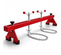 Arebos Ponte Motore 500 kg 730-1480 mm | Supporto Sollevatore | Rosso | Traversa motore parafango | Sollevatore supporto motore auto | Acciaio verniciato | Portata 500 kg [730-1480 mm] | Rosso
