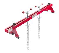 Arebos Ponte motore 500 kg [730-1480 mm] Traversa parafango Sollevatore motore Supporto motore Traversa motore | Acciaio verniciato | Rosso