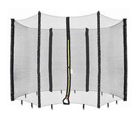 Arebos - Rete di Sicurezza per Trampolino, Ø 244 cm, 6 Barre, Resistente ai Raggi UV, Resistente alle intemperie, a Maglie Strette, richiudibile
